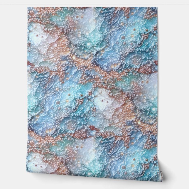 Onbewerkt marmer behang (Afrollen)