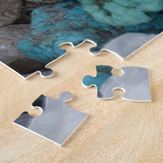 onbewerkte kristallen puzzel legpuzzel (Zijkant)