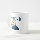 Onbewogen Eend Drinkt Thee Meme Koffiemok (Voorkant links)