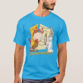 "Onbewoonbaar" Barber BUGS BUNNY™ & Elmer Fudd T-shirt (Voorkant)