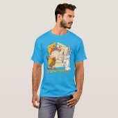 "Onbewoonbaar" Barber BUGS BUNNY™ & Elmer Fudd T-shirt (Voorkant volledig)