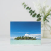 Onbewoond eiland in het briefkaart van de stille o (Staand voorkant)