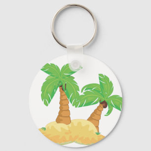 Onbewoond eiland sleutelhanger