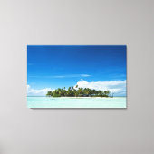 Onbewoond of woestijn tropisch eiland canvas print (Voorkant)