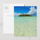 Onbewoond verticaal briefkaart van eilanden (Voorkant / Achterkant)