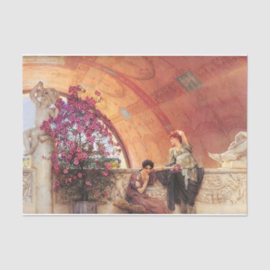 Onbewuste rivalen (door Sir Lawrence Alma-Tadema) Tissuepapier (Voorkant)