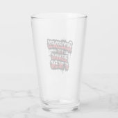 Onbezonnenheid is het begin van het einde glas (Achterkant)
