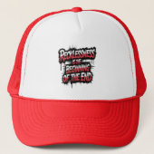 Onbezonnenheid is het begin van het einde trucker pet (Voorkant)