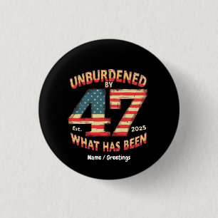 Onbezwaard door Wat Is Opgericht 2025 Grappige Tru Ronde Button 3,2 Cm