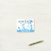 Onboarding verwelkomde nieuwe medewerker post-it post-it® notes (Op bureau)