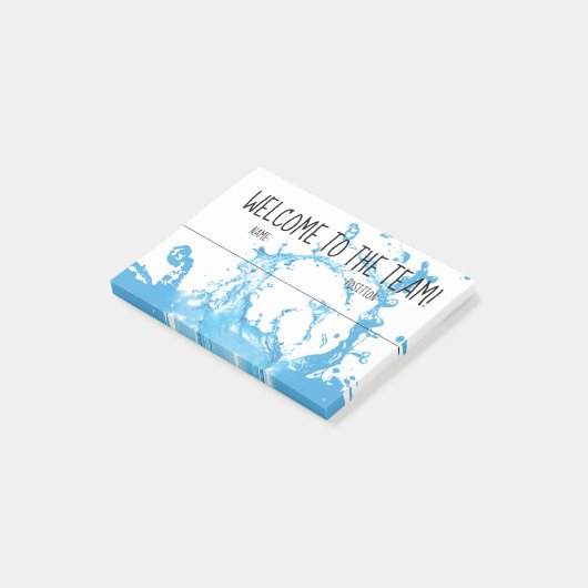 Onboarding verwelkomde nieuwe medewerker post-it post-it® notes (Schuin)