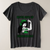 ONBREAKBARE (lang haar)...C Diff Grote Maat T-shirt (Design voorkant)