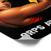 Onbreekbaar Afro Meisje Crps Bewustzijn Poster (Hoek)