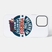onbreekbaar embleem iPhone hoesje (Achterkant horizontaal)