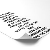 Onbreekbaar inspirerend minigedicht poster (Hoek)
