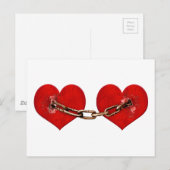 Onbreekbaar liefdesconcept briefkaart (Voorkant / Achterkant)