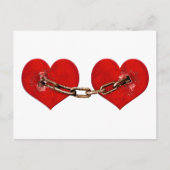 Onbreekbaar liefdesconcept briefkaart (Voorkant)