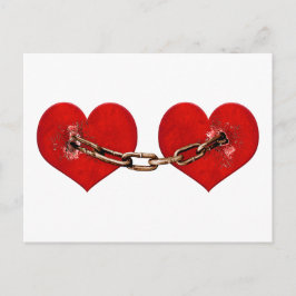 Onbreekbaar liefdesconcept briefkaart