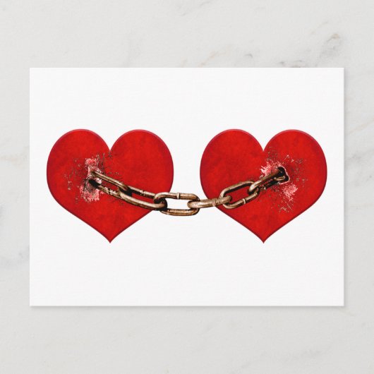 Onbreekbaar liefdesconcept briefkaart (Voorkant)