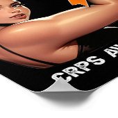 Onbreekbaar Meisje Mam CRPS Awareness Poster (Hoek)