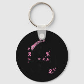 Onbreekbaar roze lint Borstkanker Awareness GI Sleutelhanger (Voorkant)