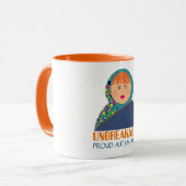 Onbreekbaar Trots Autisme Mama Unieke Koffie Mok (Voorkant links)
