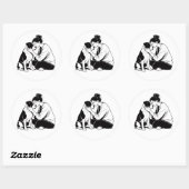 Onbreekbare Band Tussen Hond & Mens Ronde Sticker (Vel)