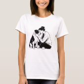 Onbreekbare Band Tussen Hond & Mens T-shirt (Voorkant)
