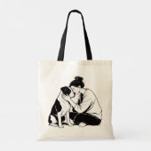Onbreekbare Band Tussen Hond & Mens Tote Bag (Achterkant)