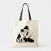 Onbreekbare Band Tussen Hond & Mens Tote Bag (Voorkant)