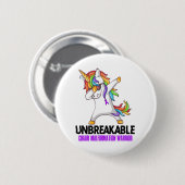 Onbreekbare Chiari Malformation Warrior Ronde Button 5,7 Cm (Voorkant /achterkant)