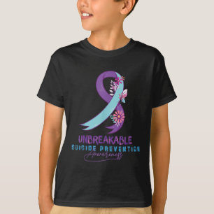 Onbreekbare depressie Zelfmoordpreventie Awarenes T-shirt
