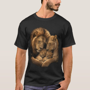 Onbreekbare Familiebond – Liefdevolle Leeuwenfamil T-shirt