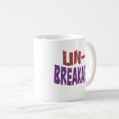 Onbreekbare, gedurfde en veerkrachtige typografie koffiemok (Voorkant rechts)