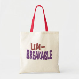 Onbreekbare, gedurfde en veerkrachtige typografie tote bag