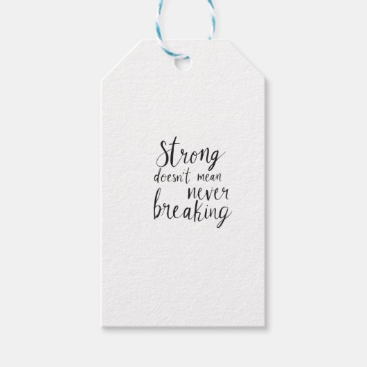 Onbreekbare geest cadeaulabel (Voorkant)