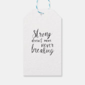 Onbreekbare geest cadeaulabel (Achterkant)