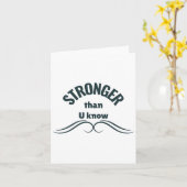 Onbreekbare geest sterker dan je Sticker kent Kaart (Gele Bloem)