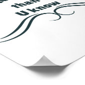 Onbreekbare geest sterker dan je Sticker kent Poster (Hoek)