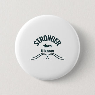 Onbreekbare geest sterker dan je Sticker kent Ronde Button 5,7 Cm