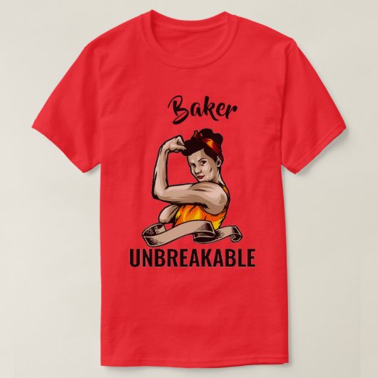Onbreekbare grappige Birthday-cadeau voor de Baker T-shirt (Design voorkant)