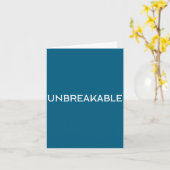 Onbreekbare Inspirerende Motivational Gezegde  Kaart (Gele Bloem)