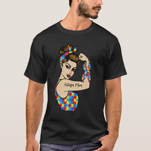 Onbreekbare Moederdag voor Autisme Moeder T-shirt (Voorkant)