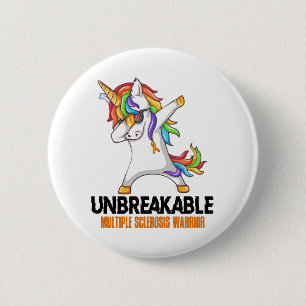 Onbreekbare multipele sclerose warrior ronde button 5,7 cm