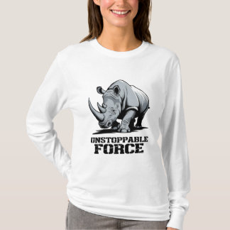 Onbreekbare neushoorn: kracht en kracht ontketend t-shirt