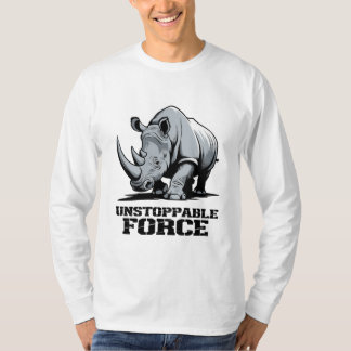 Onbreekbare neushoorn: kracht en kracht ontketend t-shirt