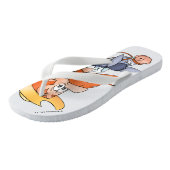 Onbreekbare paren - Quixote / Sancho en... Teenslippers (Schuin)