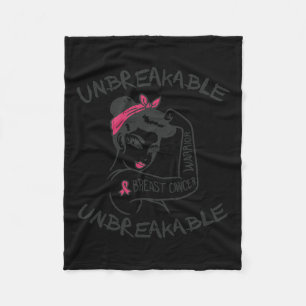 Onbreekbare Roze Borstkanker Krijger Survivor GI Fleece Deken