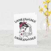 Onbreekbare Roze Borstkanker Krijger Survivor GI Kaart (Gele Bloem)