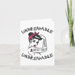 Onbreekbare Roze Borstkanker Krijger Survivor GI Kaart